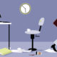 Employee with work-life balance